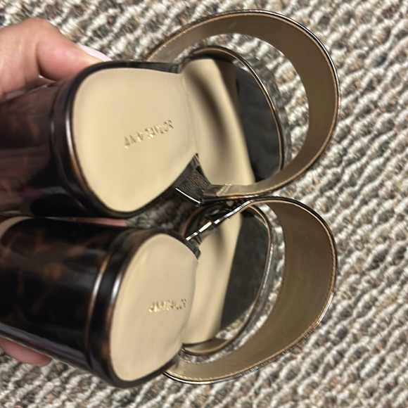 Ann Taylor Liv Tortoise Block Heeled Sandals size 6.5 - Picture 6 of 6